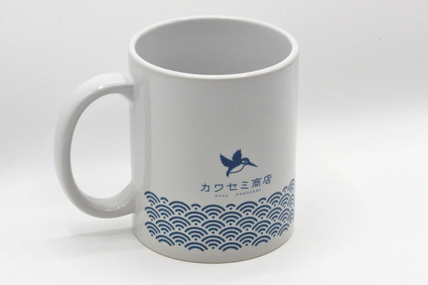 斧琴茄マグカップ（藍色）